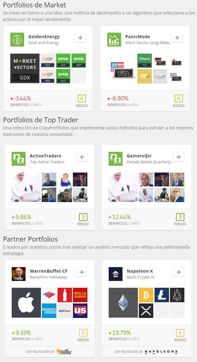 Portafolio de etoro